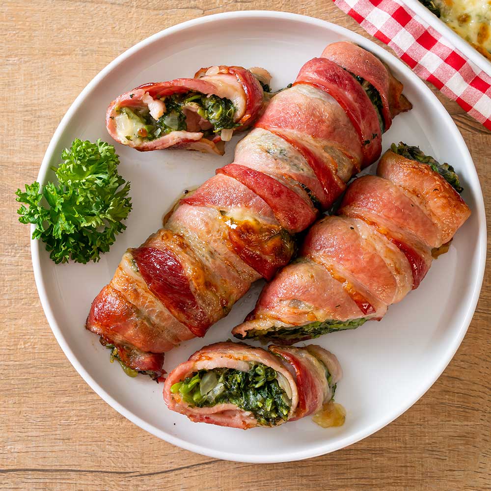 Spinat im Speckmantel - carneo